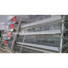 Cage de couche de poulet avec collecte automatique des œufs / alimentation automatique / boisson automatique / système automatique d&#39;évacuation des fumiers